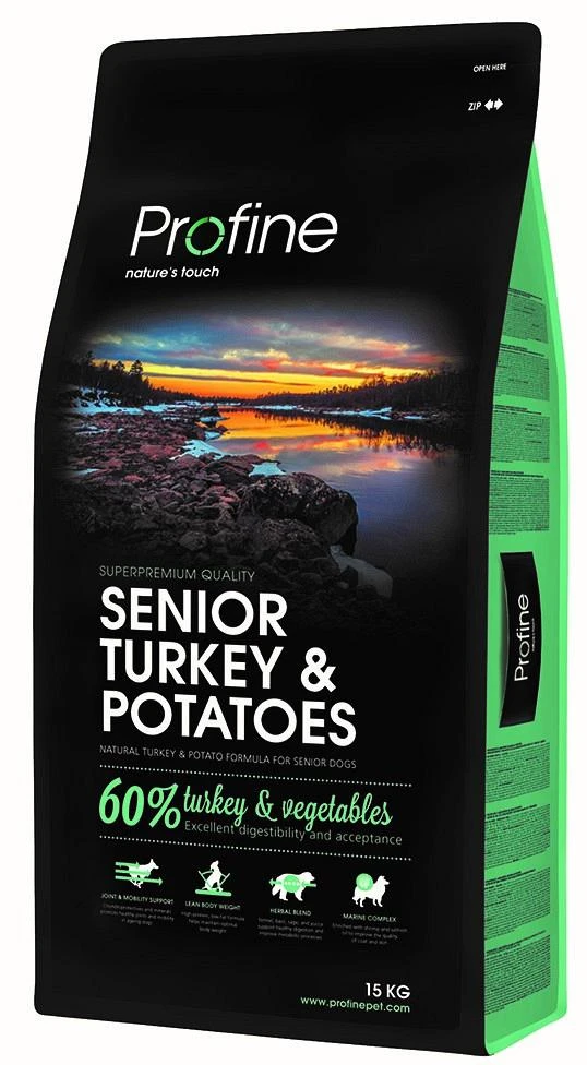 Profine Hondenvoer Senior Turkey & Potatoes 15 Kg 1 Profine Hondenvoer Senior Turkey & Potatoes 15 Kg