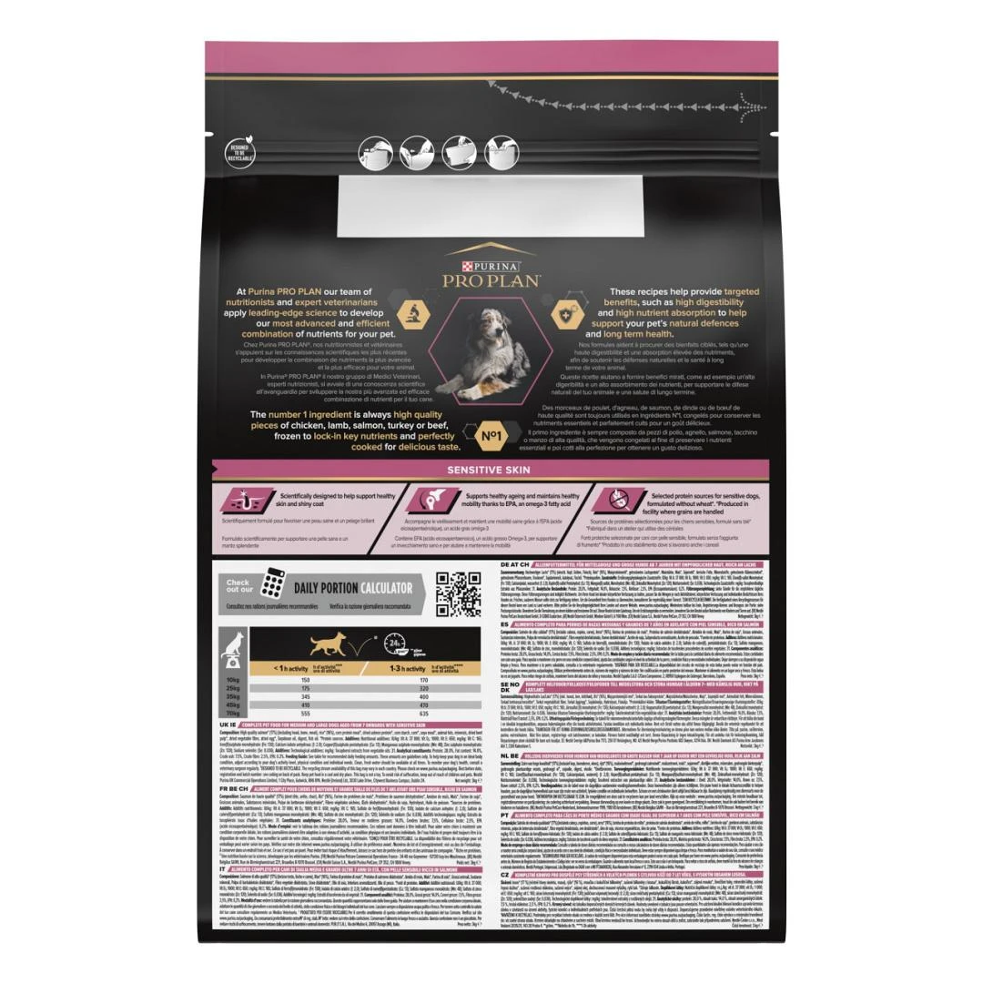 Pro Plan Hondenvoer Medium & Large Adult 7+ Sensitive Skin 3 Kg 2 Pro Plan Hondenvoer Medium & Large Adult 7+ Sensitive Skin 3 Kg - Image 2