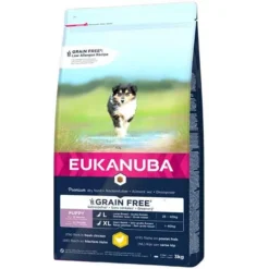 Eukanuba Hondenvoer Puppy & Junior L/XL Grain Free Chicken 3 Kg