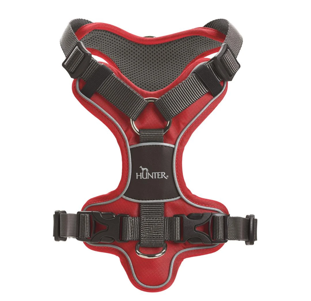 Hunter Hondentuig Divo Grijs/Rood 2 Hunter Hondentuig Divo Grijs/Rood - Image 2