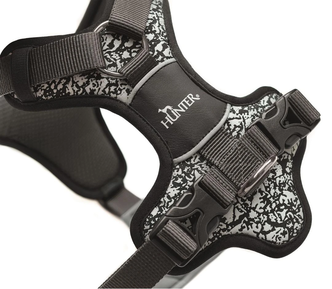 Hunter Hondentuig Divo Reflective Zwart/Grijs 3 Hunter Hondentuig Divo Reflective Zwart/Grijs - Image 3